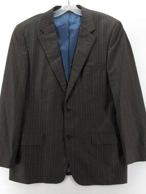 Sarar Sport Coat 44 Ermenegildo Zegna Cloth Blazer Wool Silk Pinstripe*